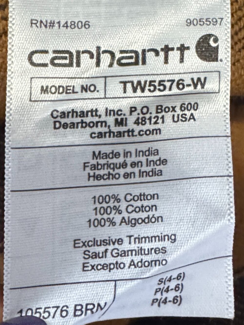 Carhartt Womens Flannel Button Down Loose fit - Picture 6 of 6